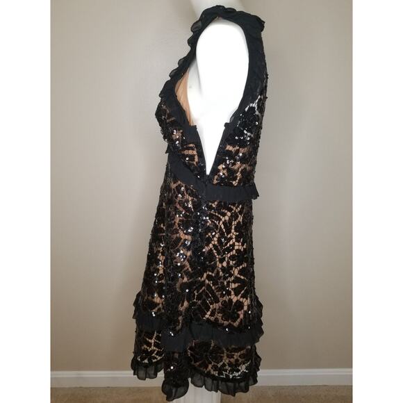 Michael Kors Ruffle-Trimmed Dress Sz Smzll - Picture 9 of 11